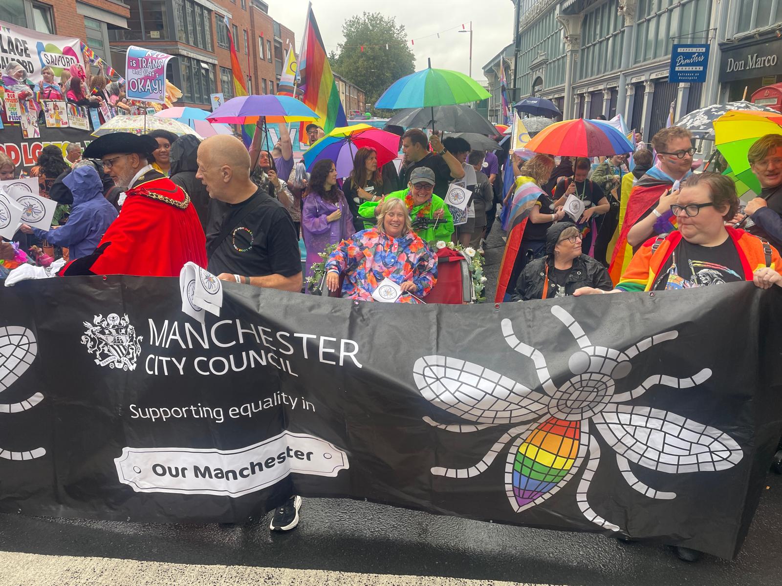 The trishaw out at Manchester Pride